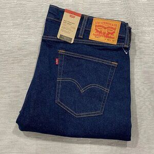 Levis 514 Jeans Mens 40 x 32 Straight Leg Regular Fit Dark Wash Denim